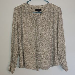 Banana Republic Outlet Leopard Print Button-Up